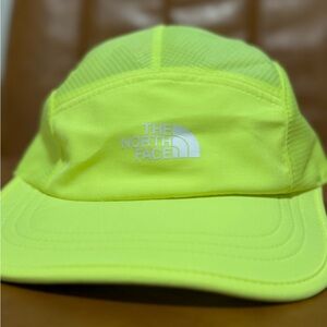 The North Face neon yellow, running hat